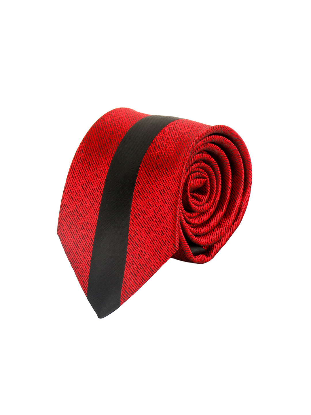 

Alvaro Castagnino Men Red Woven Design Skinny Tie