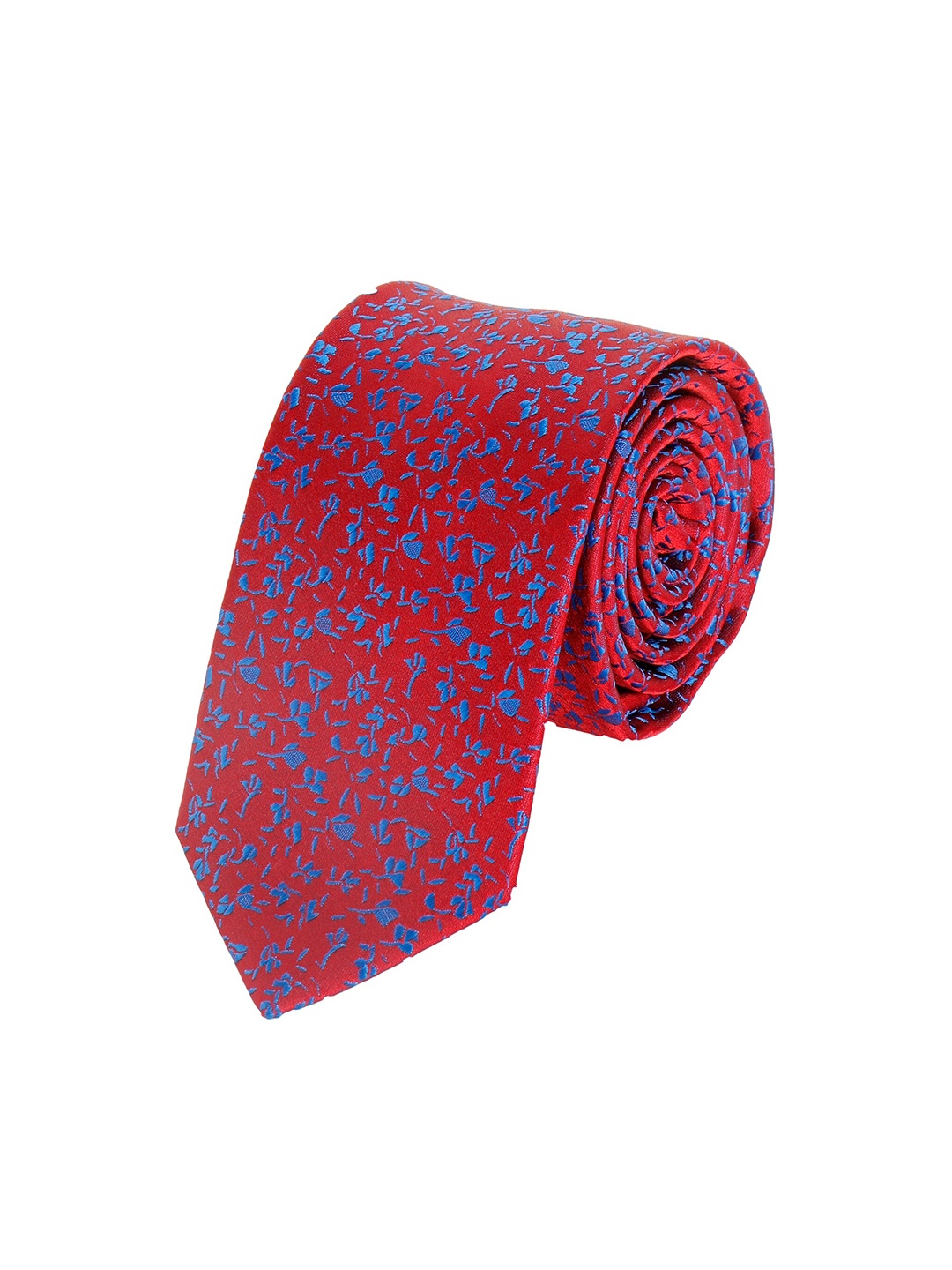 

Alvaro Castagnino Men Red & Blue Printed Skinny Tie