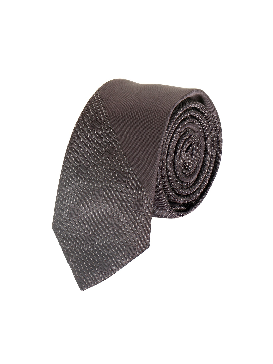 

Alvaro Castagnino Men Brown Woven Design Broad Tie
