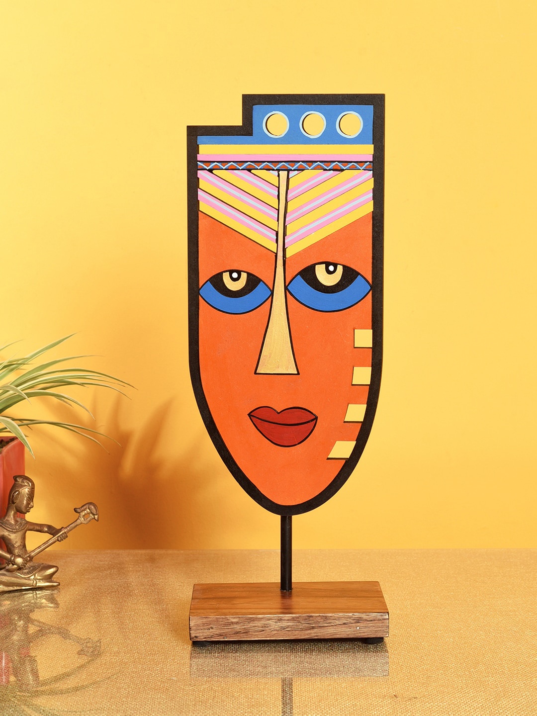 

AAKRITI ART CREATIONS Multicoloured Jolly Jessica Table Decor Mask, Multi