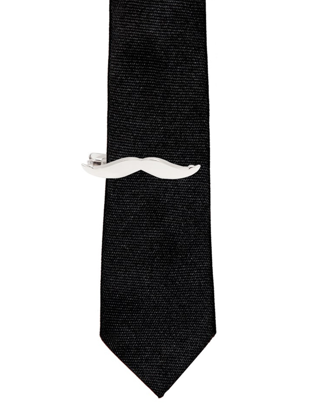 

The Tie Hub Men Silver-Toned Solid Moustache Tie Pin