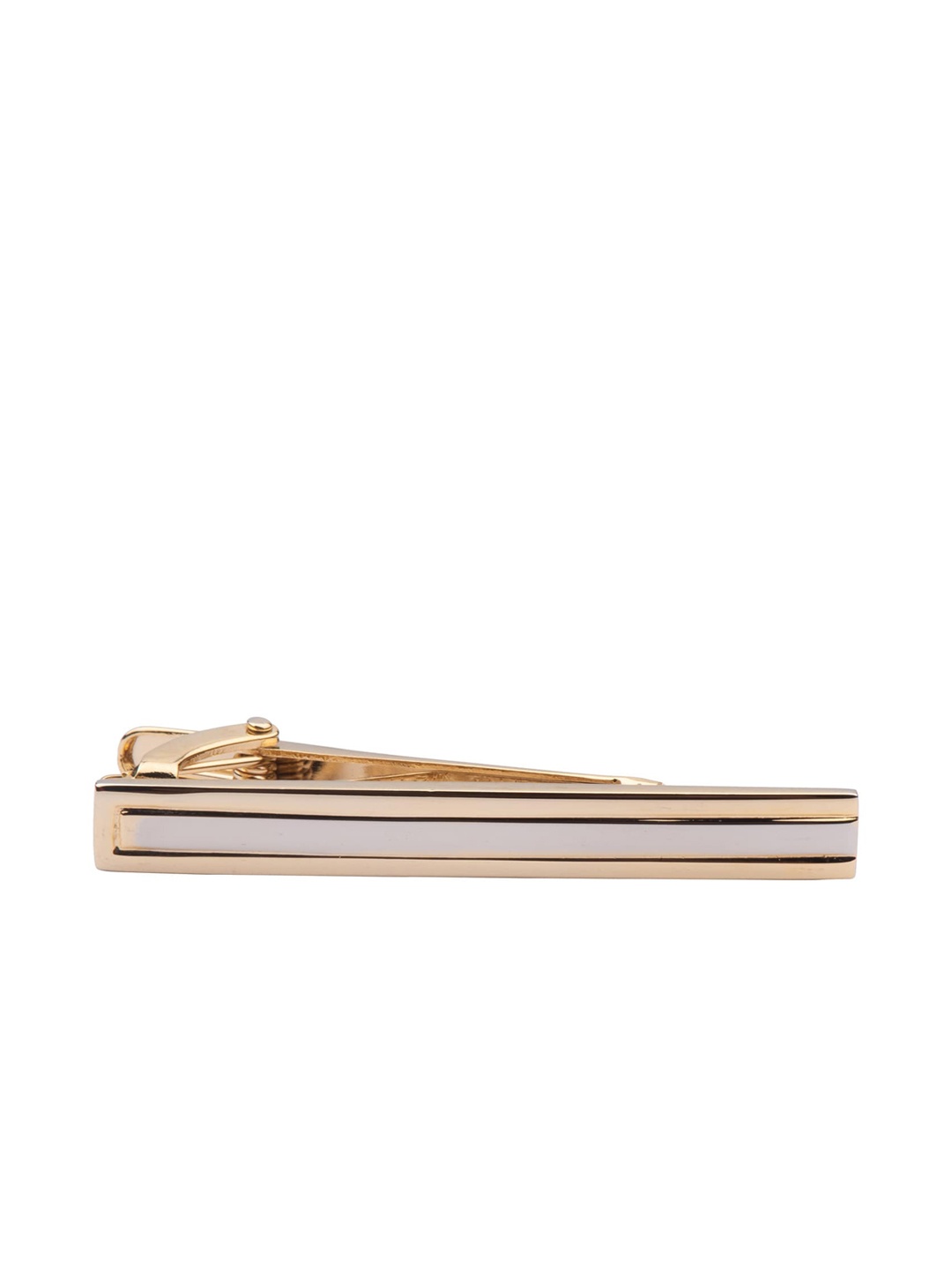 

The Tie Hub Men Gold-Toned & Silver-Toned Brass Striped Tie Pin