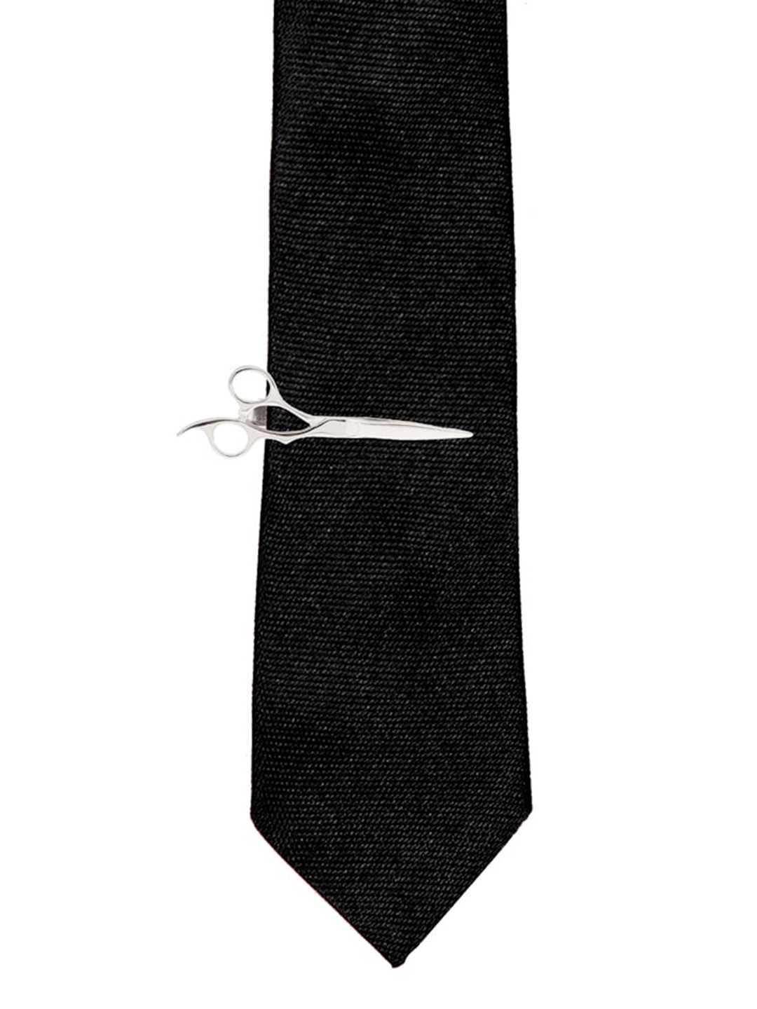 

The Tie Hub Men Silver-Toned Scissor Tie Bar