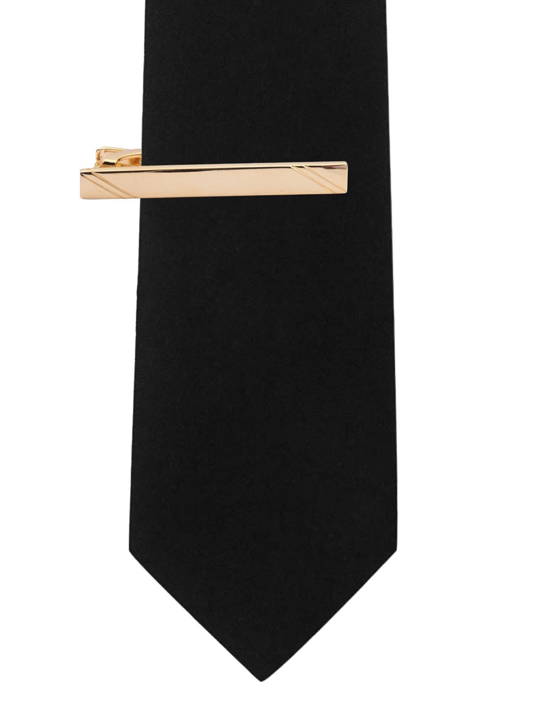 

The Tie Hub Men Gold- Toned Striped Tie Pin