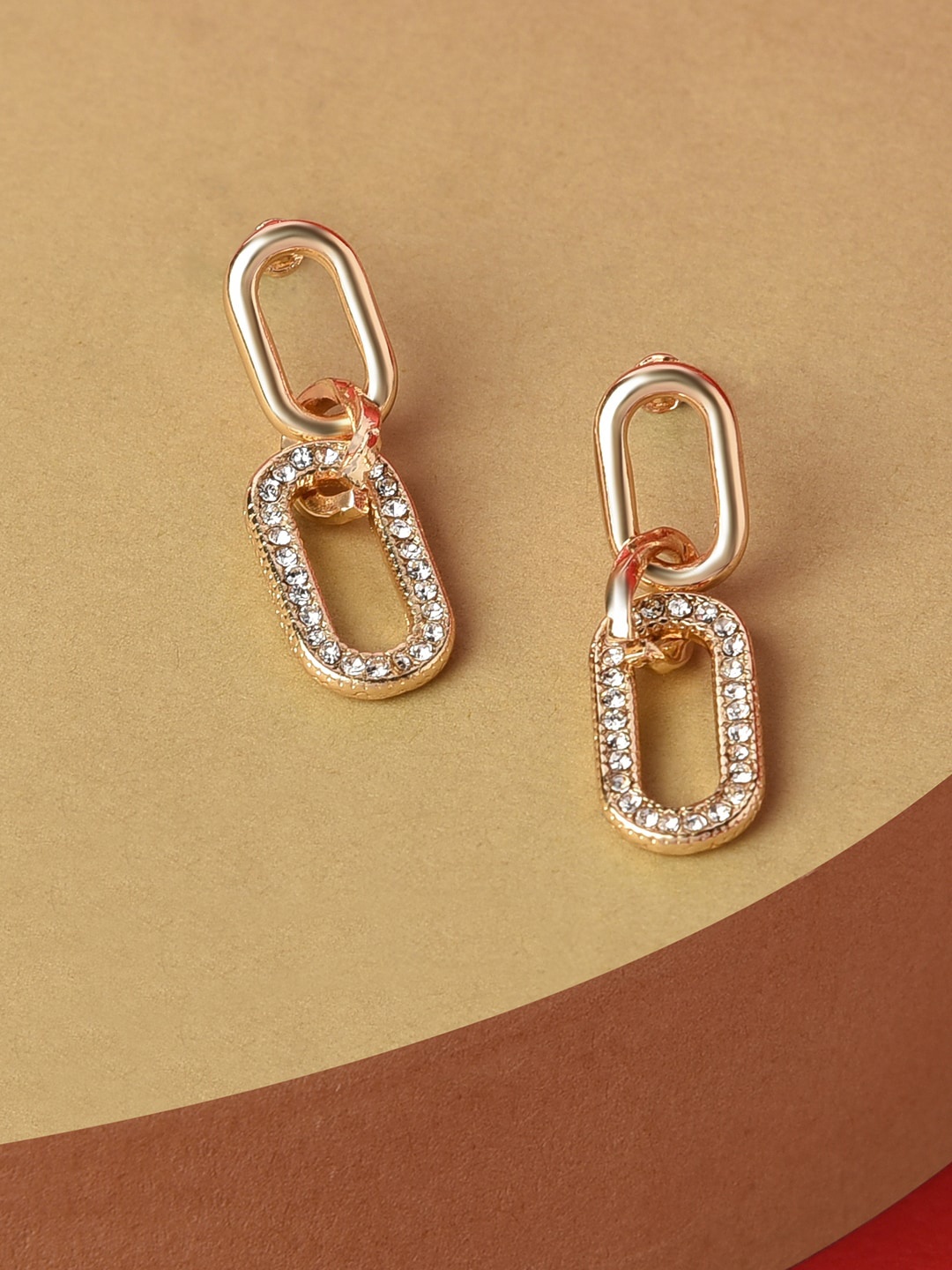

Accessorize London Women Harvest Pave Chain Drop Earring, Gold
