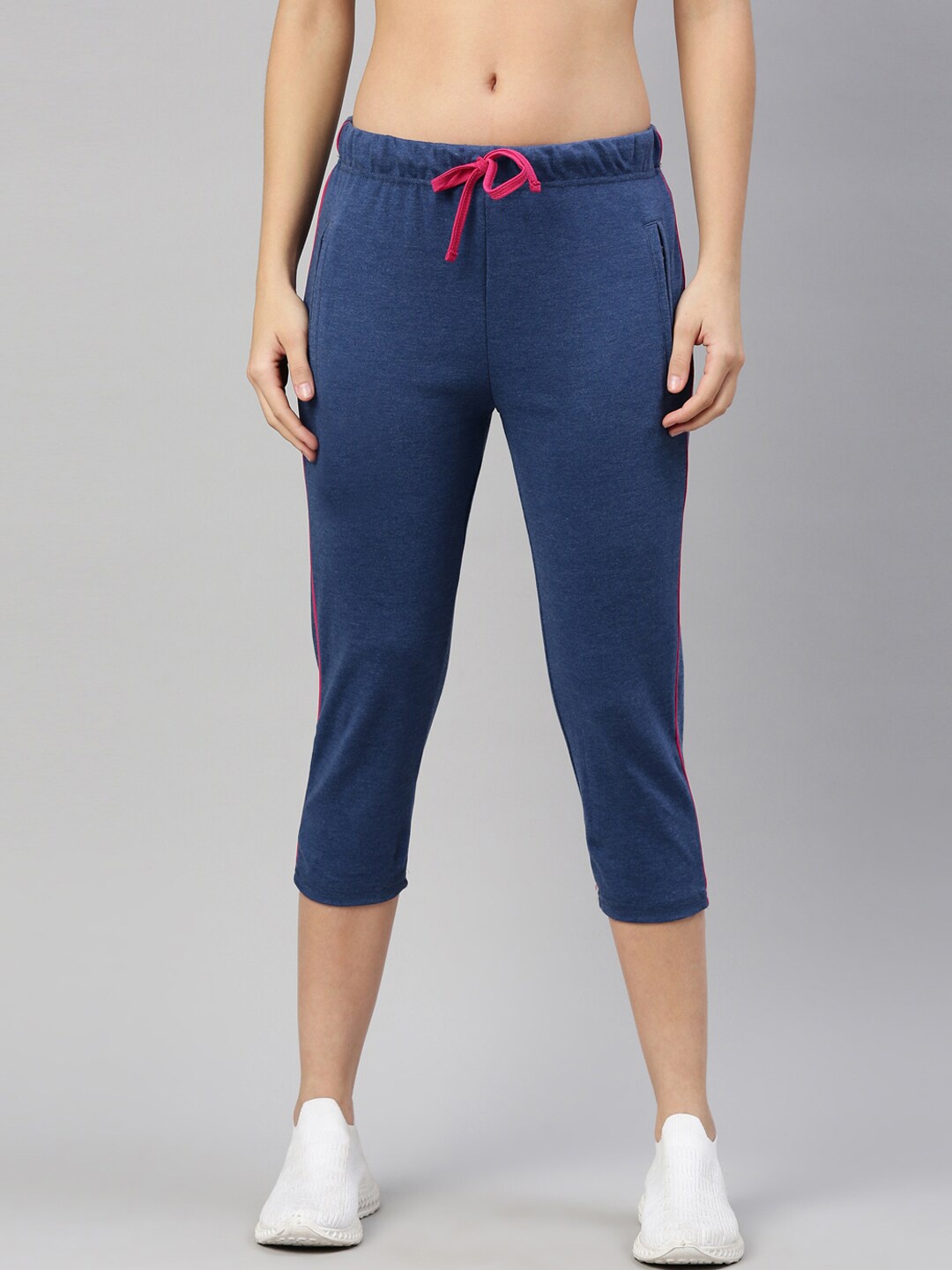 

GOLDSTROMS Women Blue Solid Capris