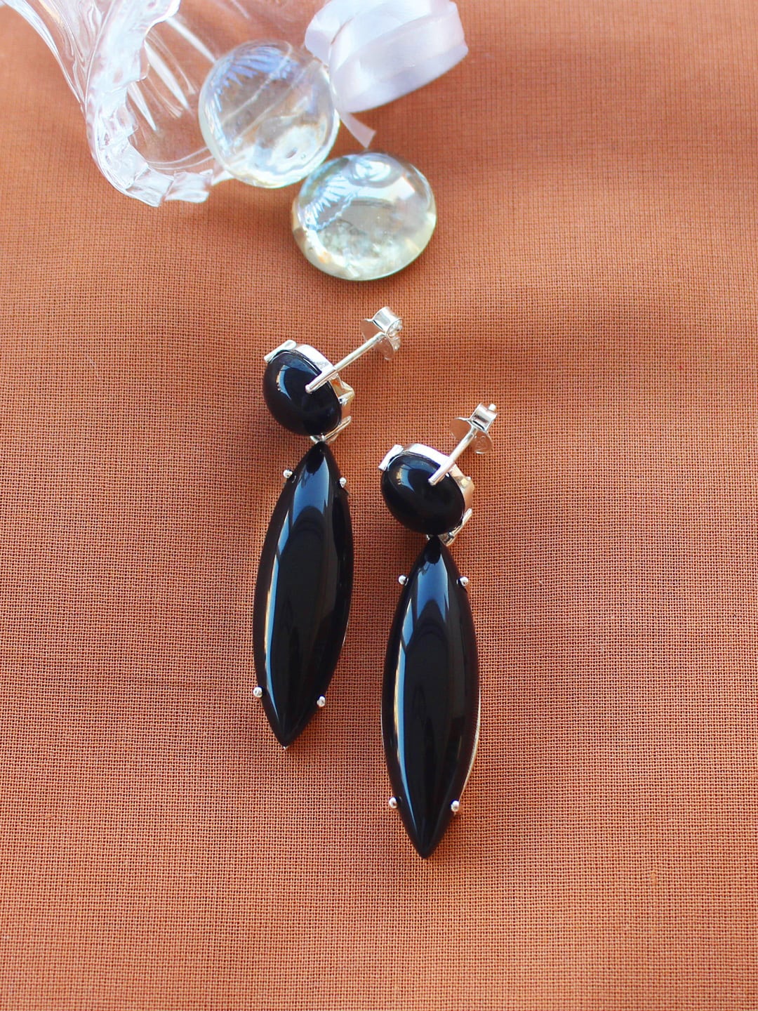 

ERILINE JEWELRY Silver-Toned Contemporary Drop Earrings