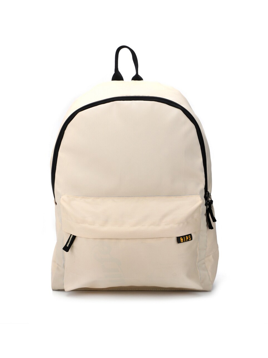 

QIPS Cream-Coloured & Black Colourblocked Backpack