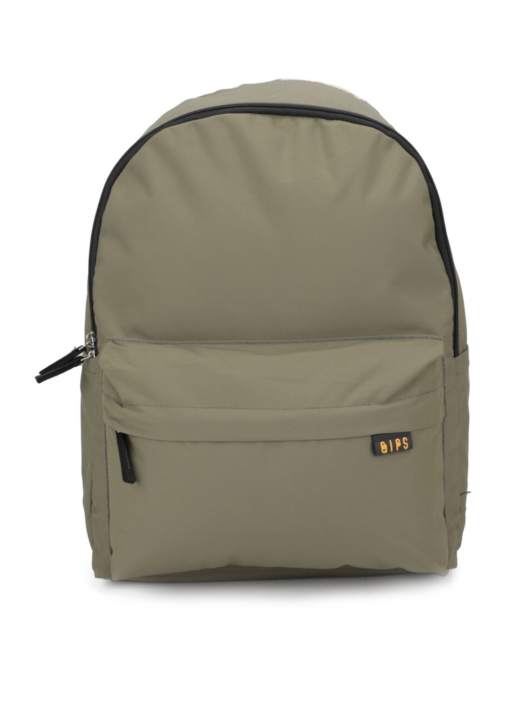 

QIPS Unisex Cream-Coloured & Black Backpack