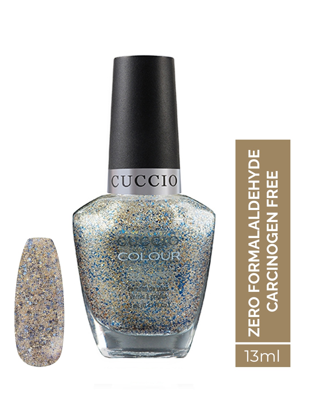 

Cuccio Long-Lasting High Shine Colour Nail Polish - Surprise, Silver