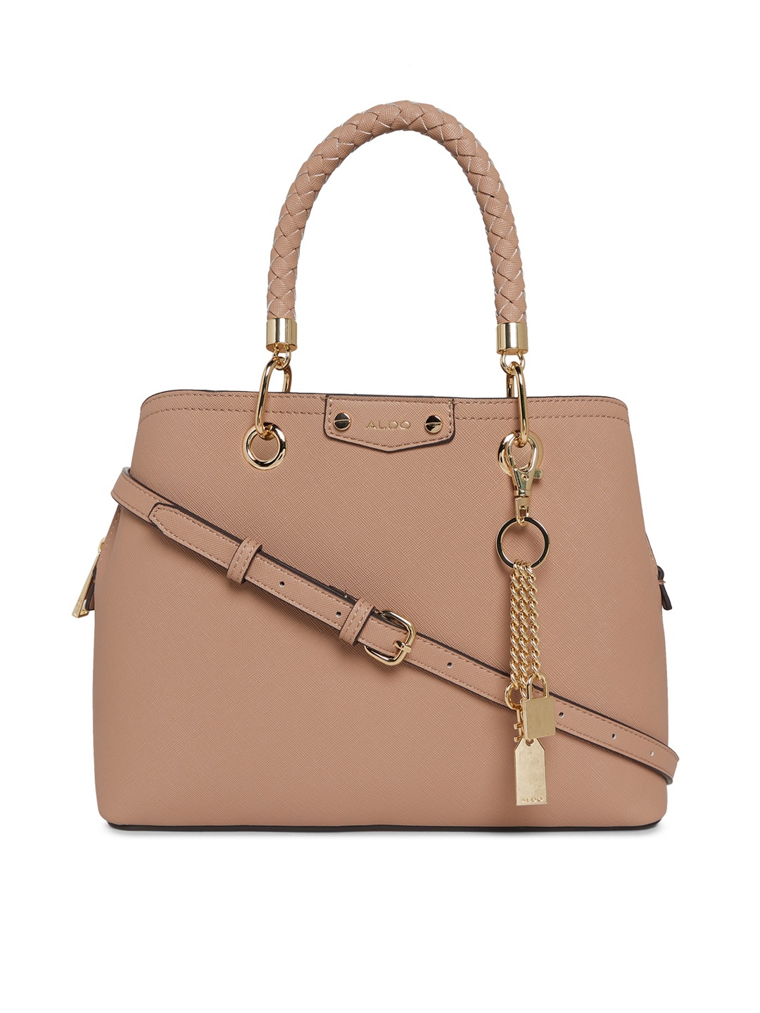 

ALDO Brown Structured Handheld Bag