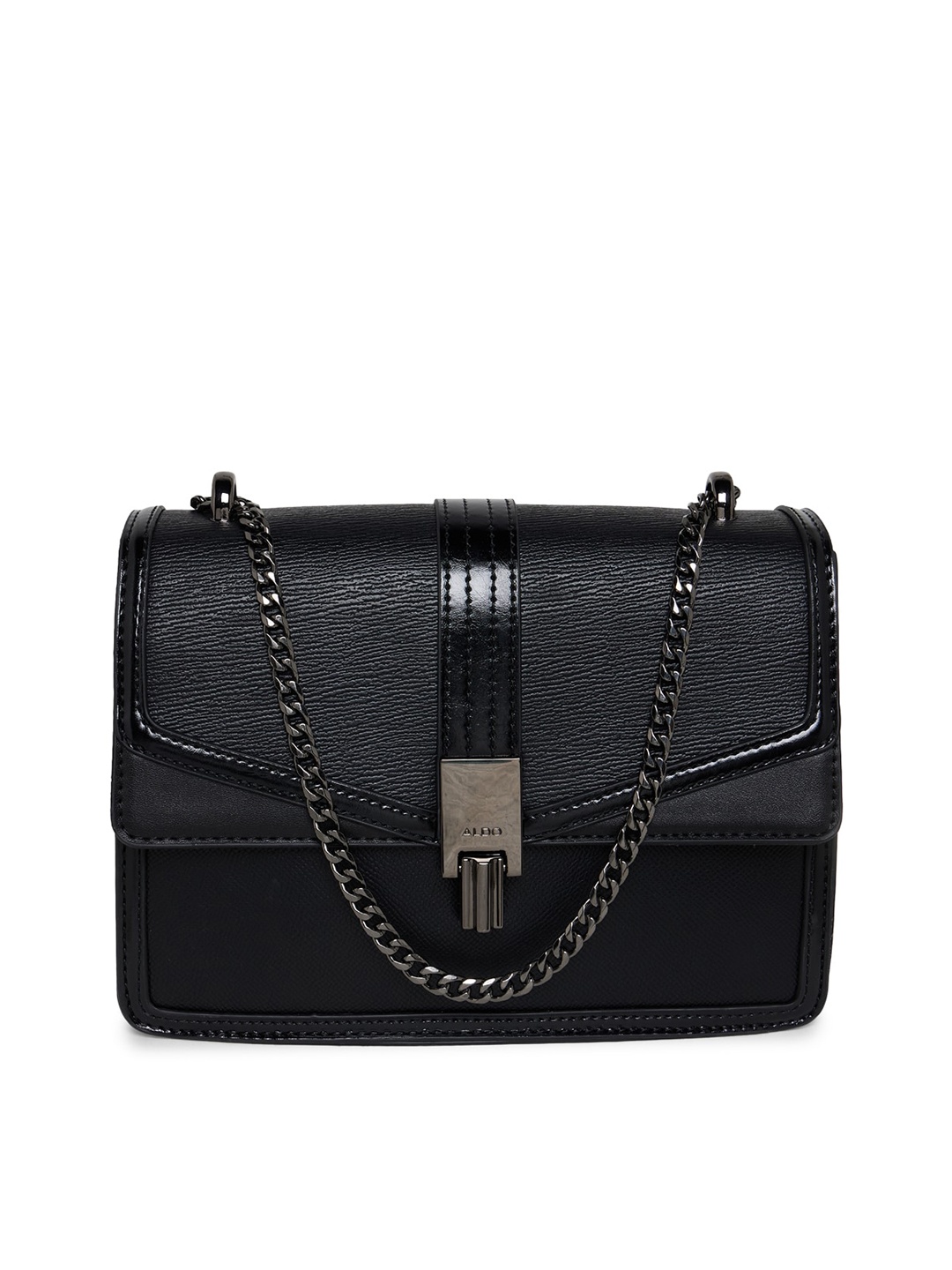 

ALDO Black Structured Sling Bag