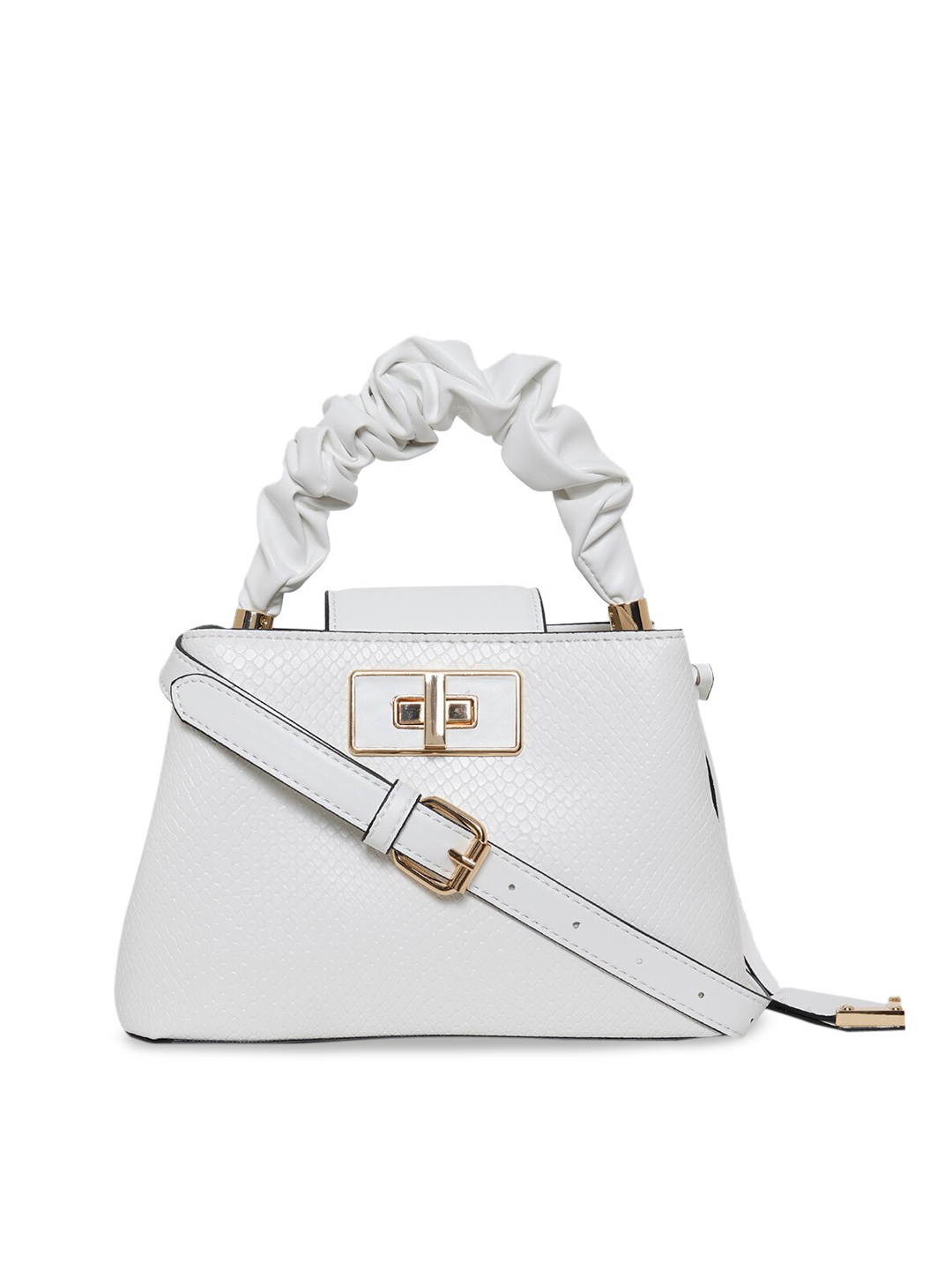 

ALDO White Structured Handheld Bag