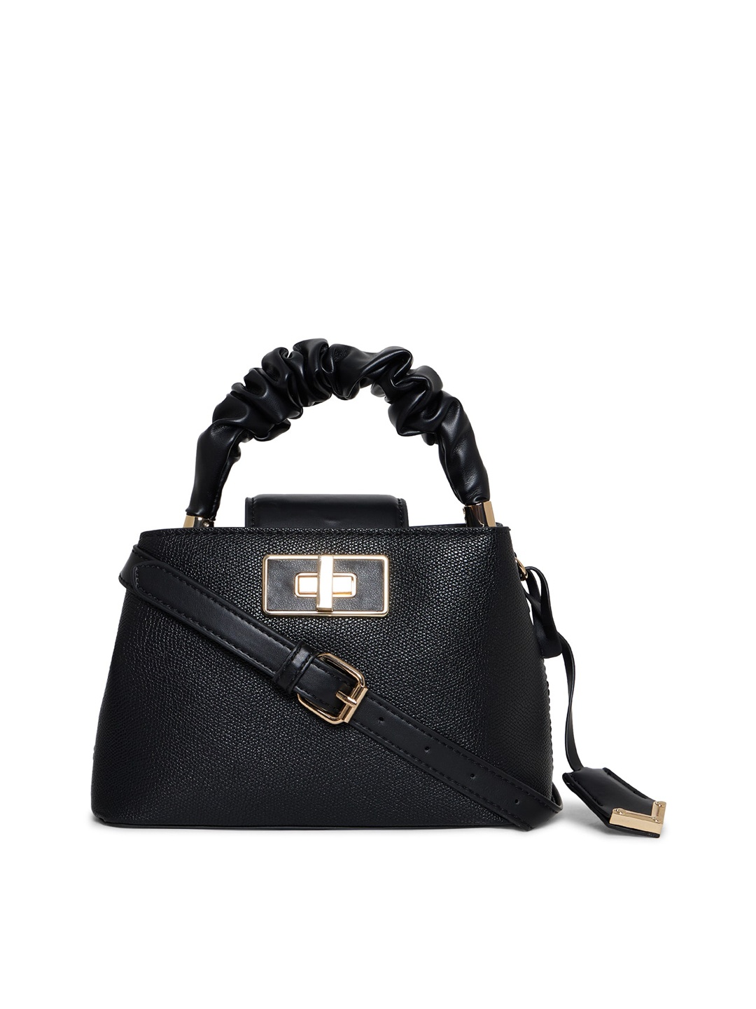 

ALDO Black Structured Handheld Bag