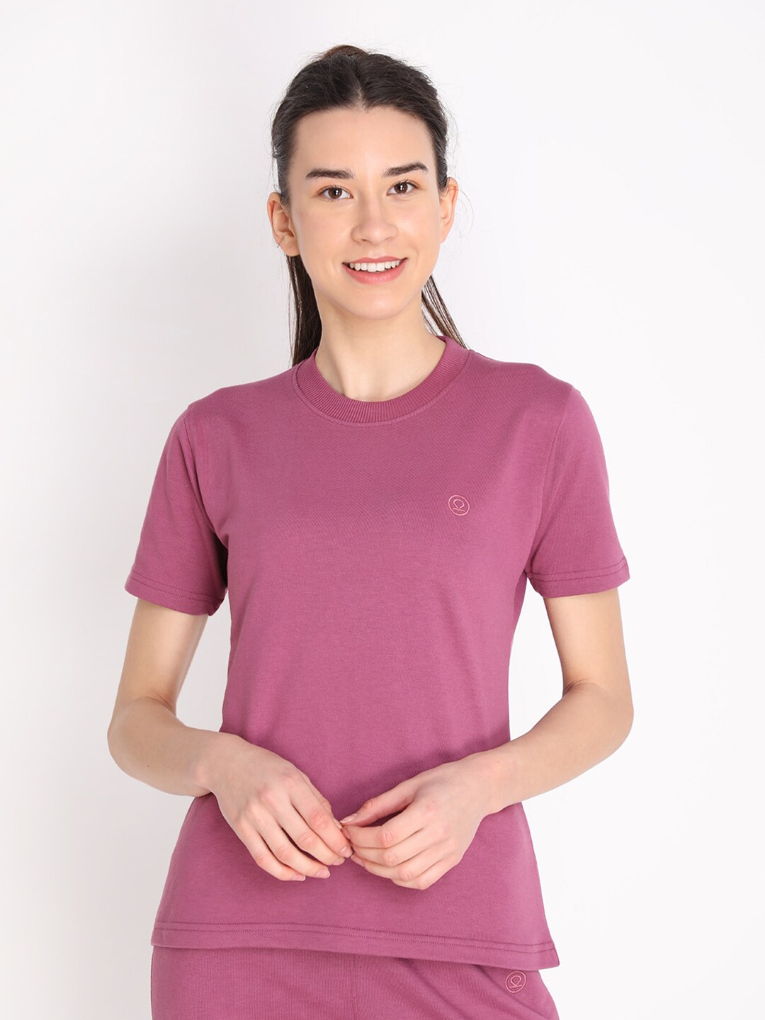 

Chkokko Women Magenta Outdoor T-shirt