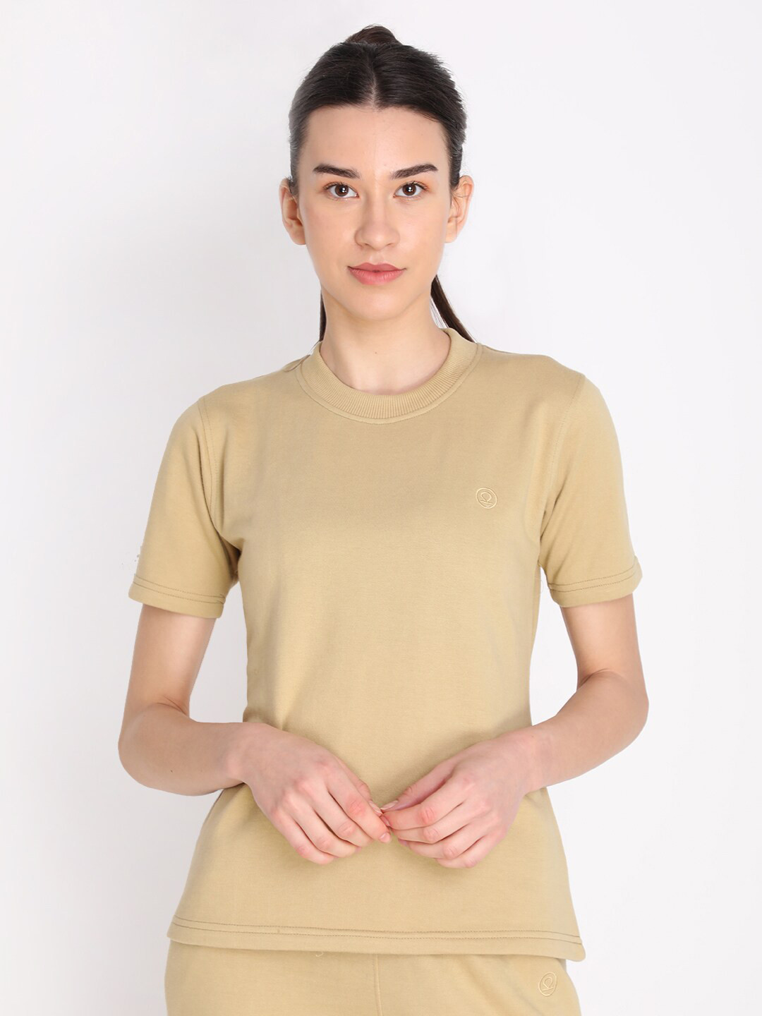 

Chkokko Women Beige T-shirt