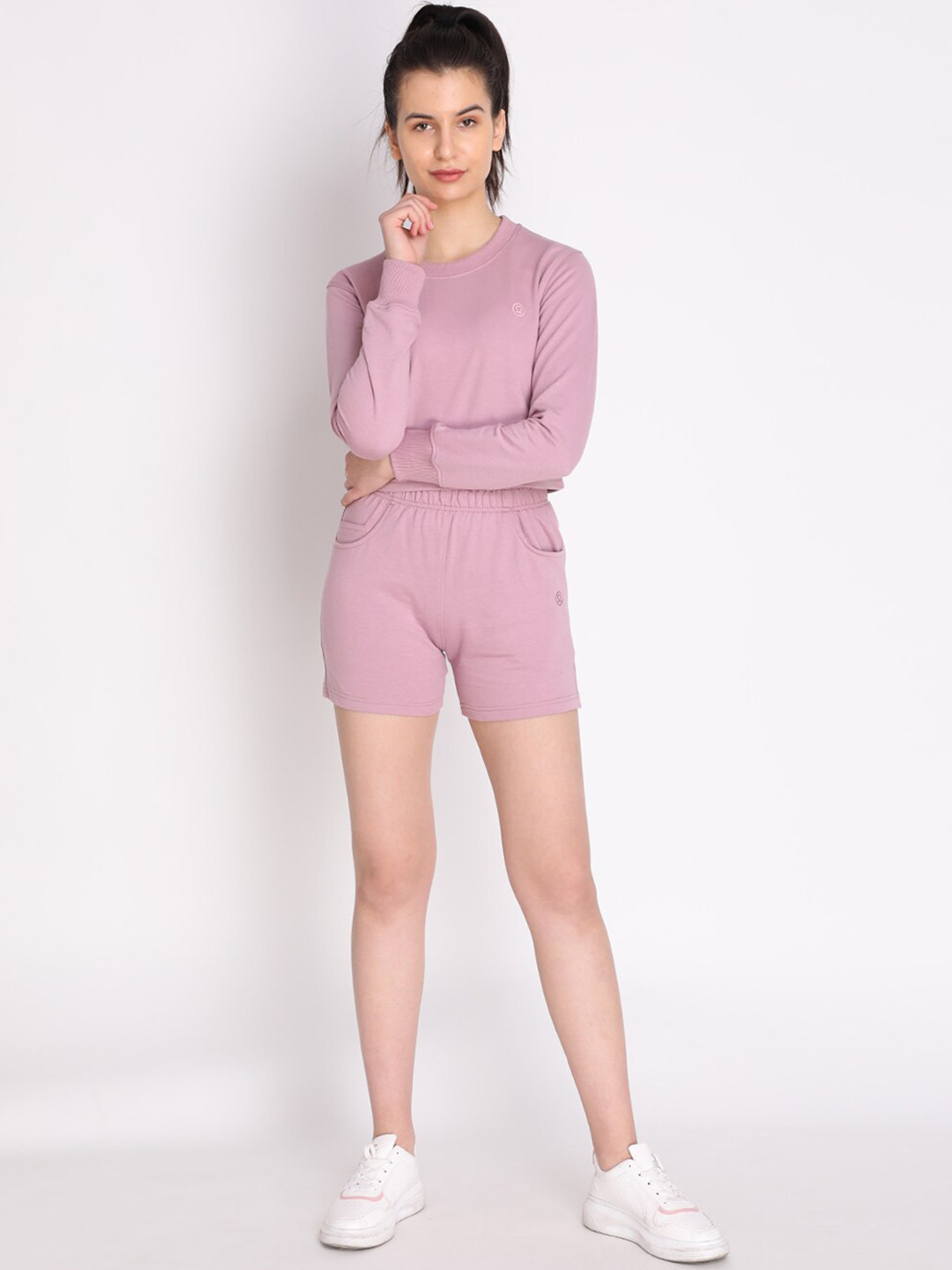 

Chkokko Women Pink Summer Wear Co-Ord Set