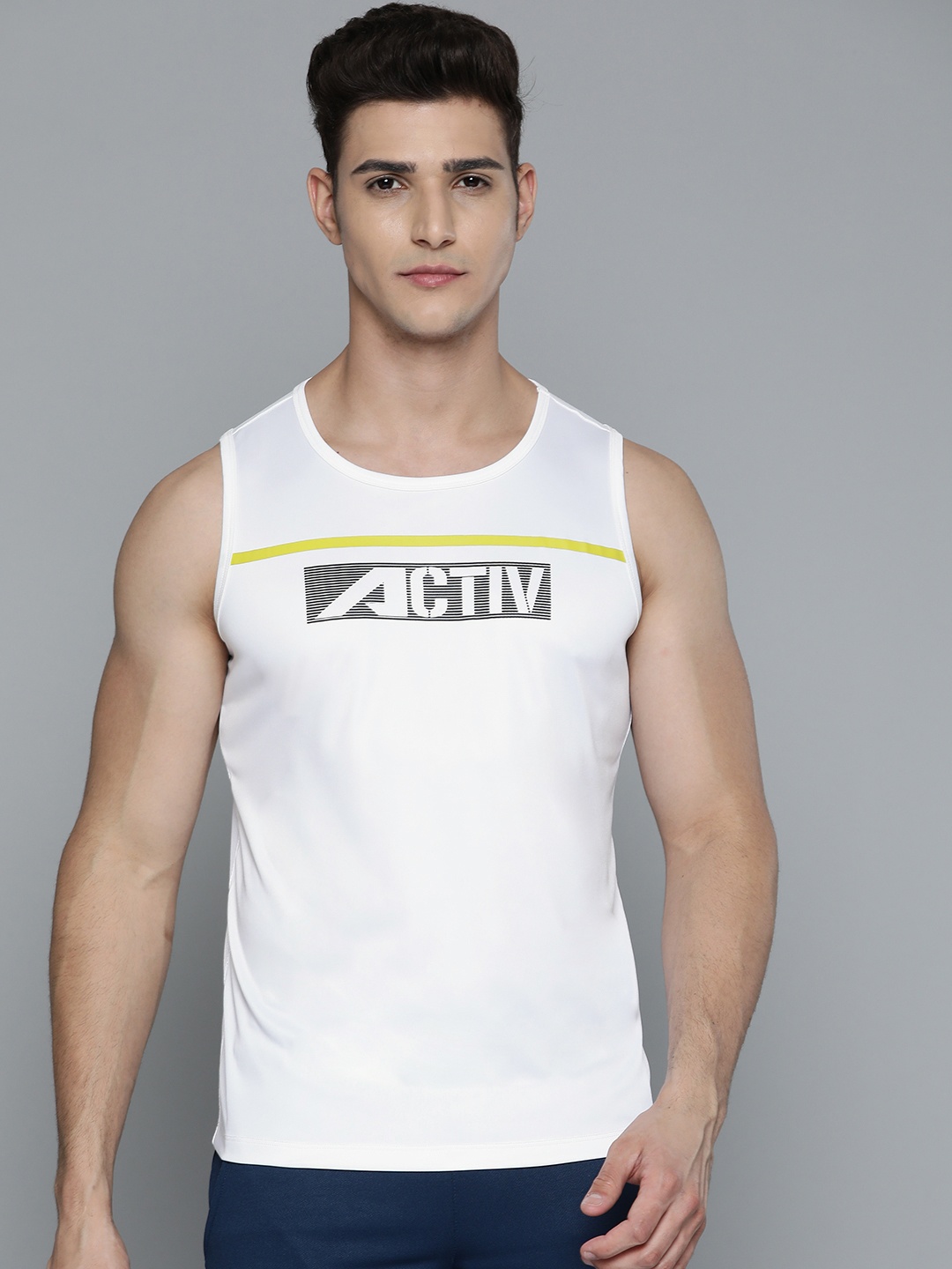 

Alcis Men White Pure Cotton Typography Printed T-shirt