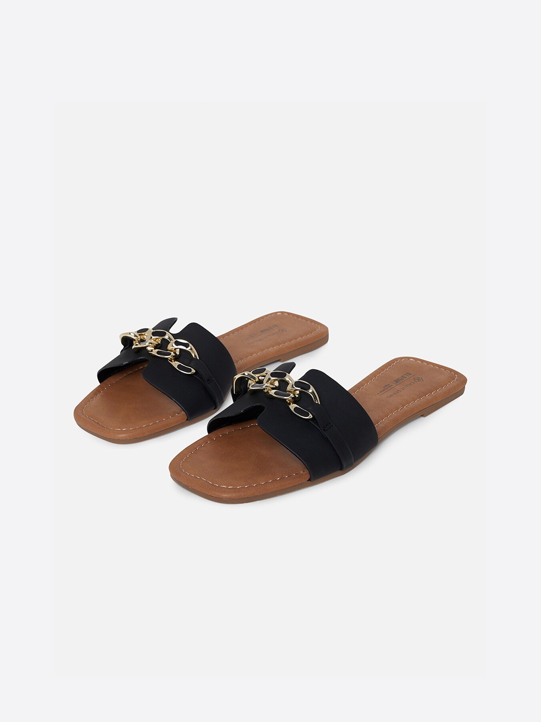 

Call It Spring Women Black Open Toe Flats