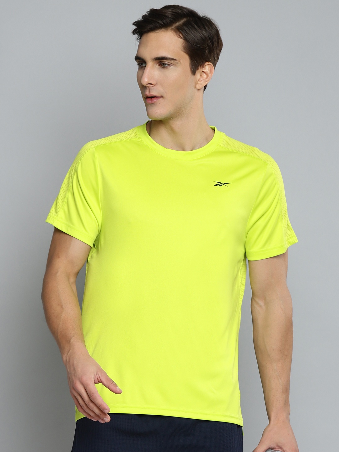 

Reebok Men Lime Green WOR SS TECH T-shirt