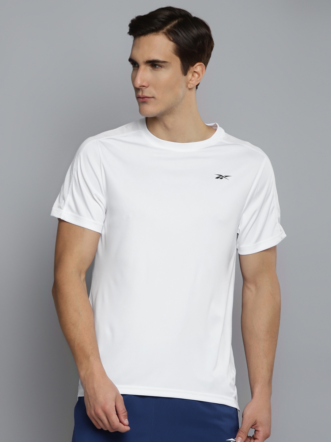 

Reebok Men White WOR SS TECH T-shirt