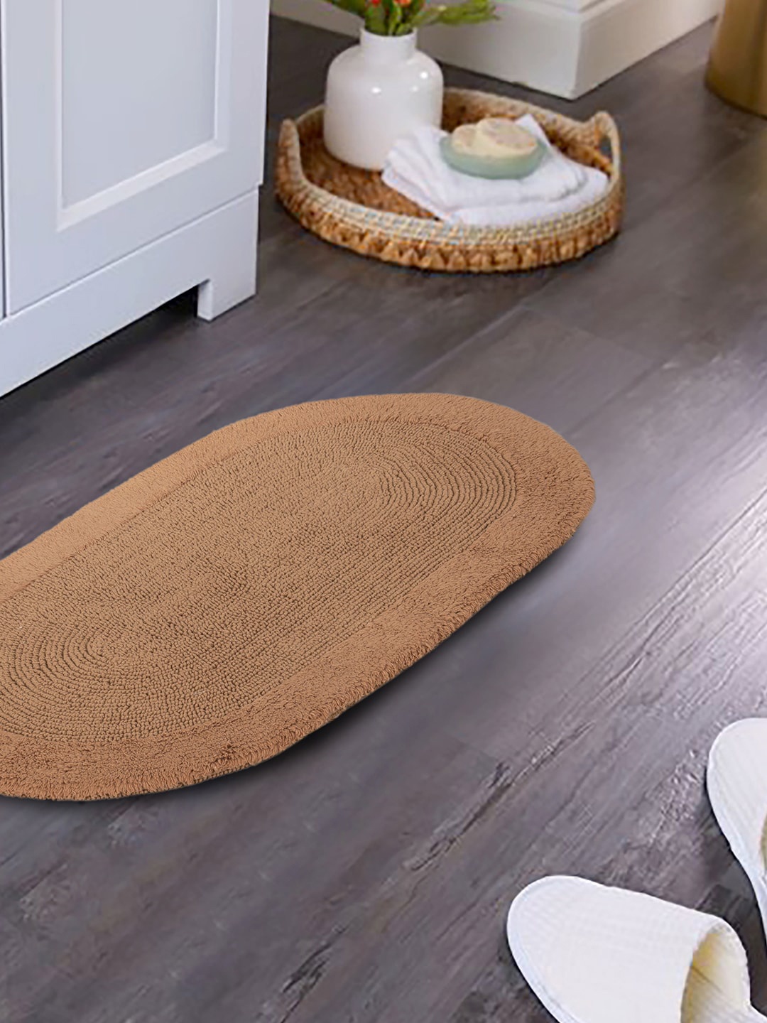 

MASPAR Brown Solid Pure Cotton 2100 GSM Bath Rugs
