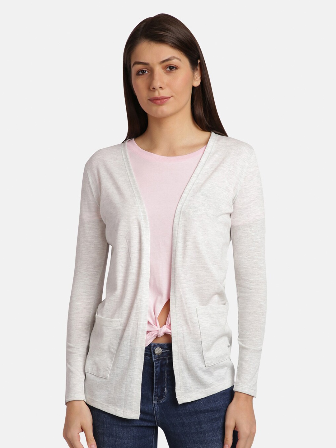 

UrGear Women White Solid Shrug