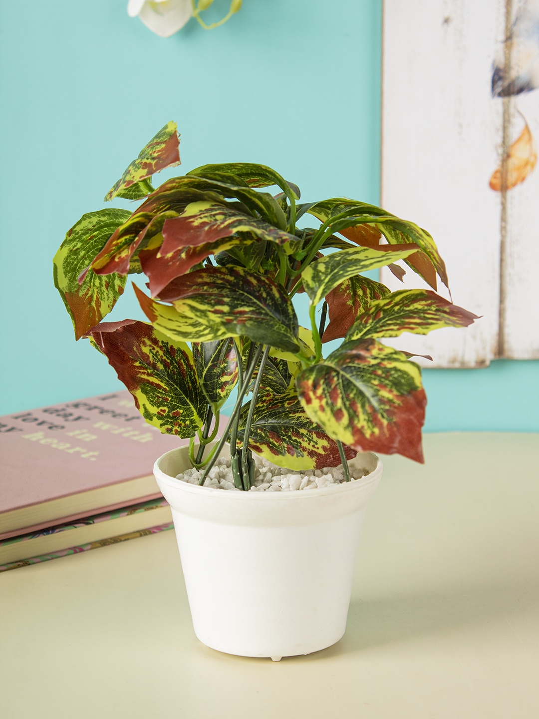 

MARKET99 Green Artificial Flowers and Plants With Pot