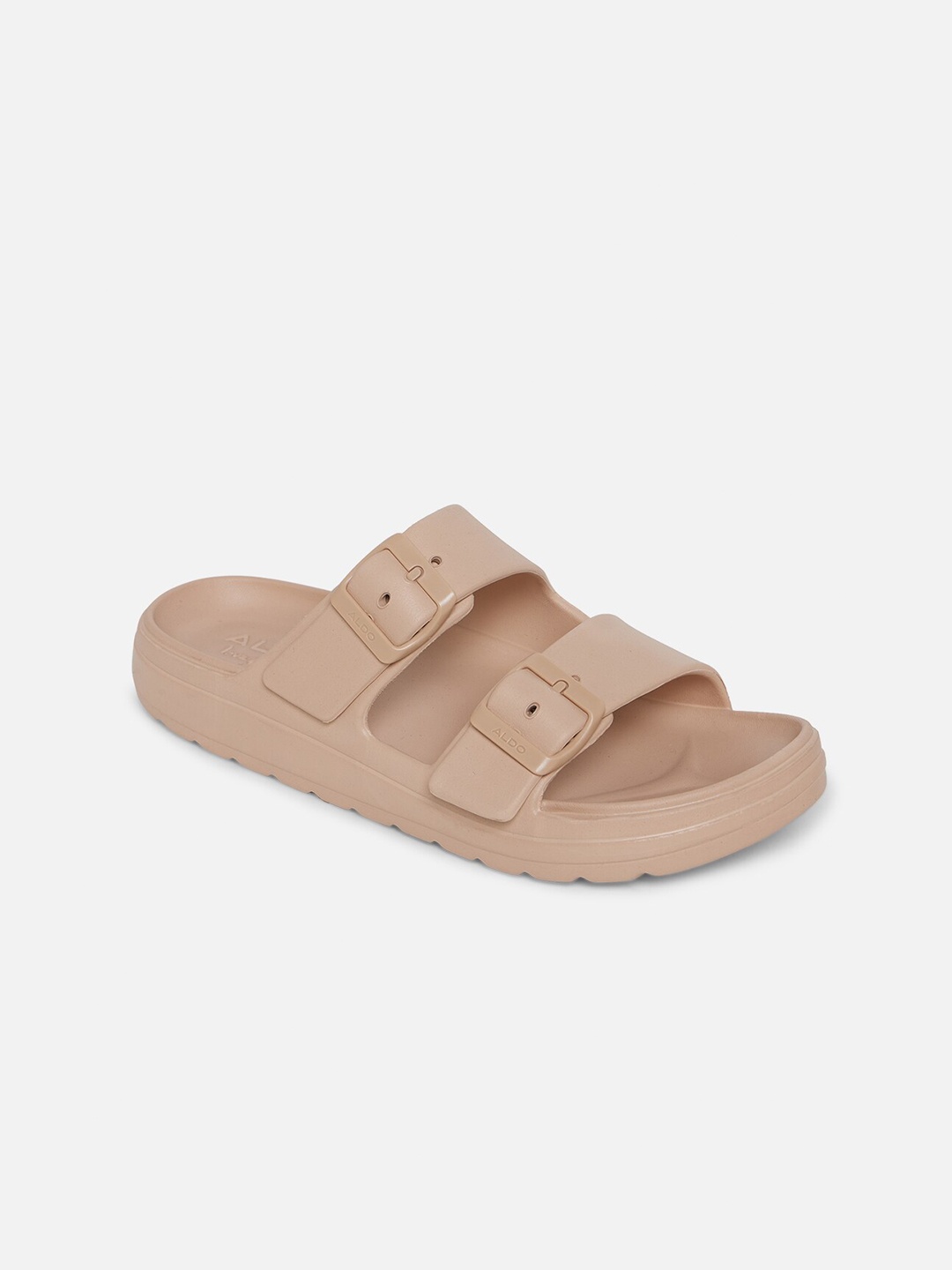 

ALDO Women Beige Open Toe Flats with Buckles