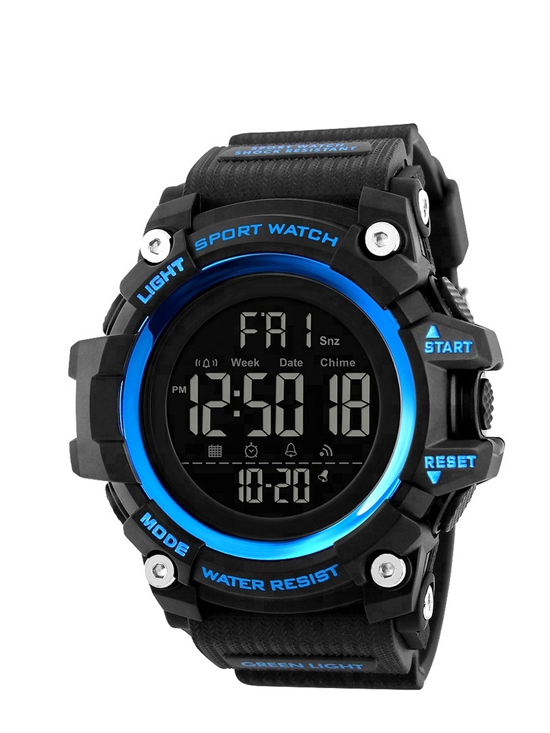 

V2A Men Blue Dial & Black Straps Digital Multi Function Watch V2A-Sk-04-Black-Blue