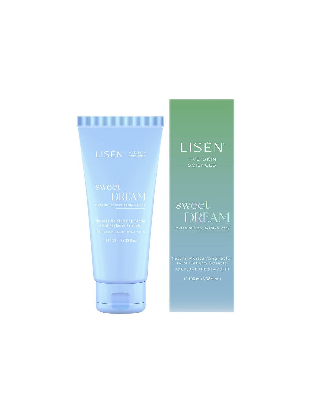 

LISEN Sweet Dream Overnight Recharging Gel Face Mask - 100 ml, Blue