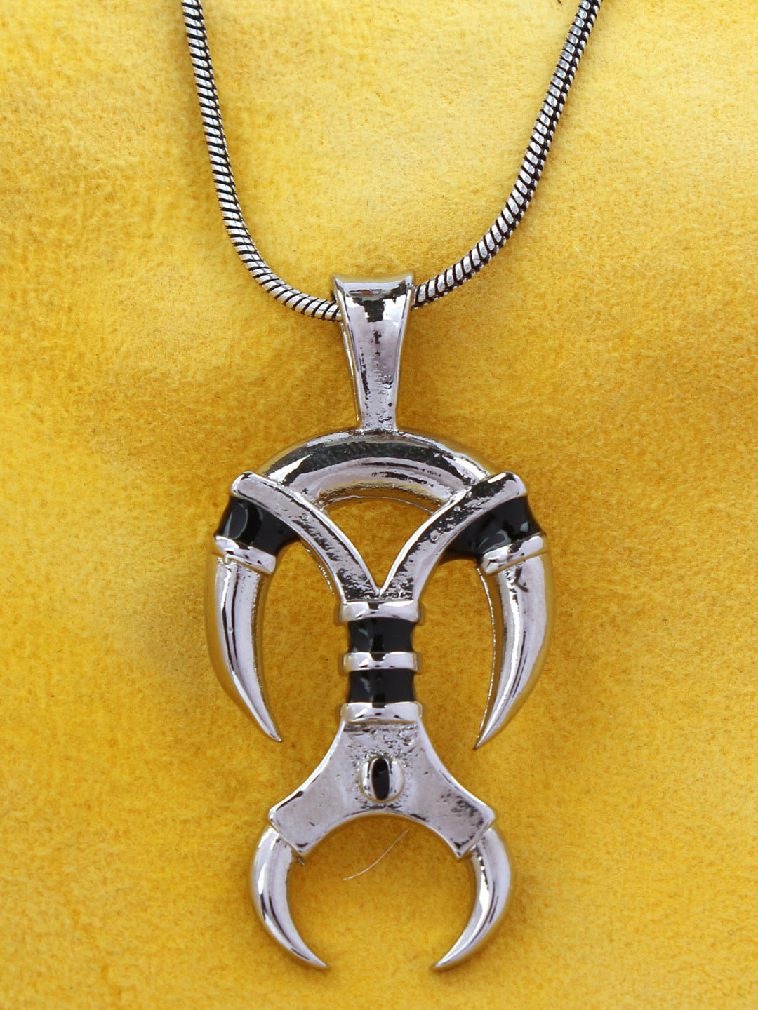 

Silgo Silver-Plated Brass Pendant