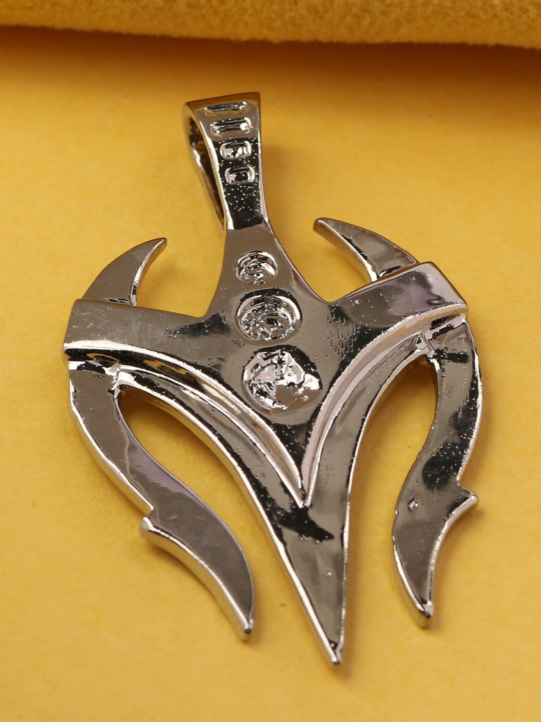 

Silgo Silver-Plated & CZ Studded Brass Pendant Without Chain