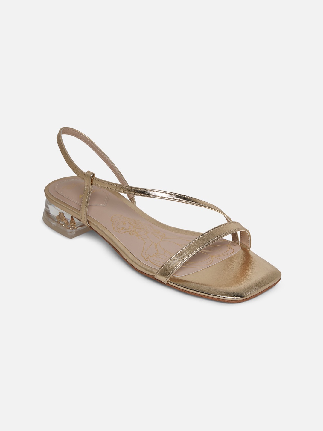 

ALDO Gold-Toned Block Sandals