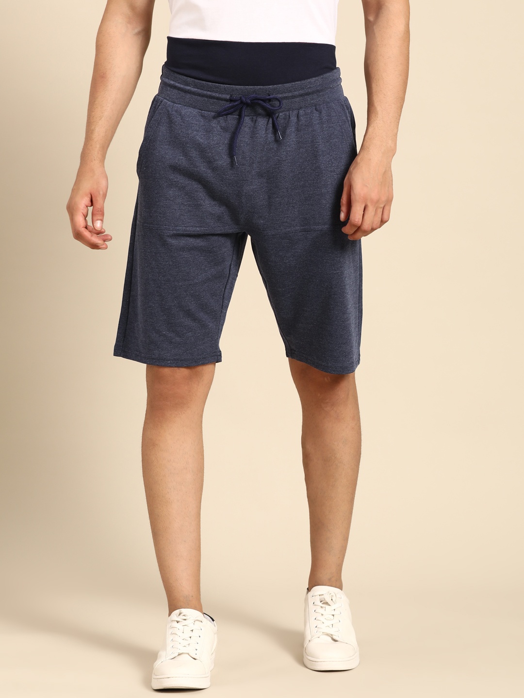 

United Colors of Benetton Men Navy Blue Shorts