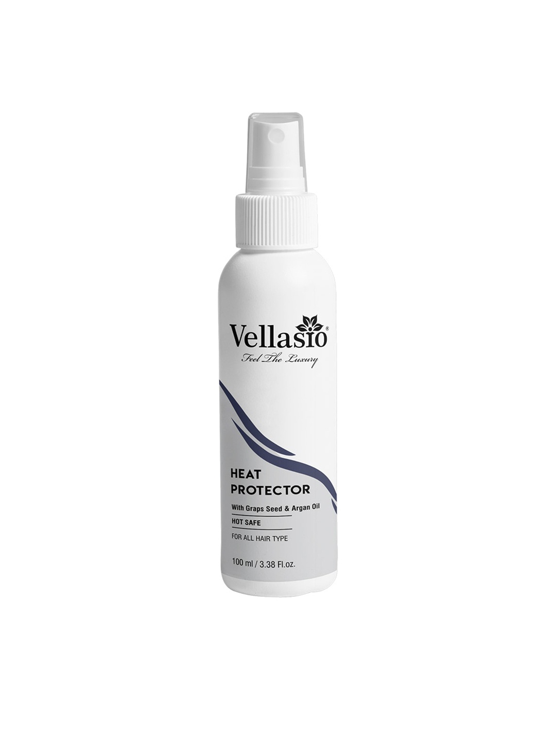 

Vellasio Grape Seed & Argan Oil Heat Protector Hair Spray - 100 ml, White