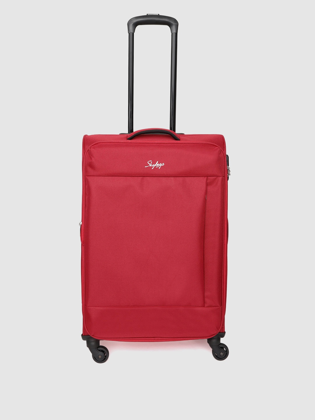 

Skybags Red Soft 4 Wheels 360-Degree Rotation Medium Trolley Bag