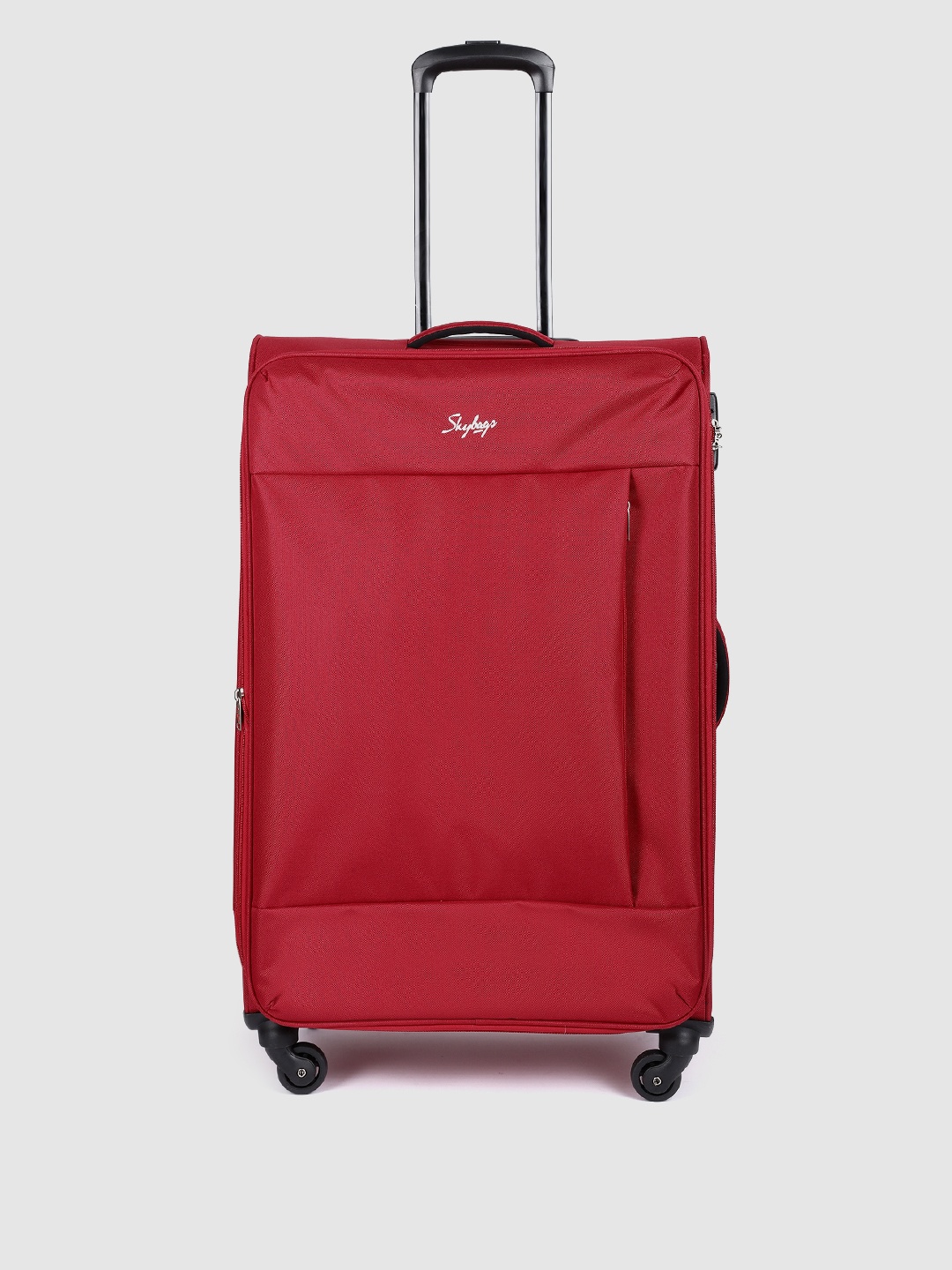 

Skybags Unisex Maroon Solid Soft Suitcase Trolley Bag 96 L