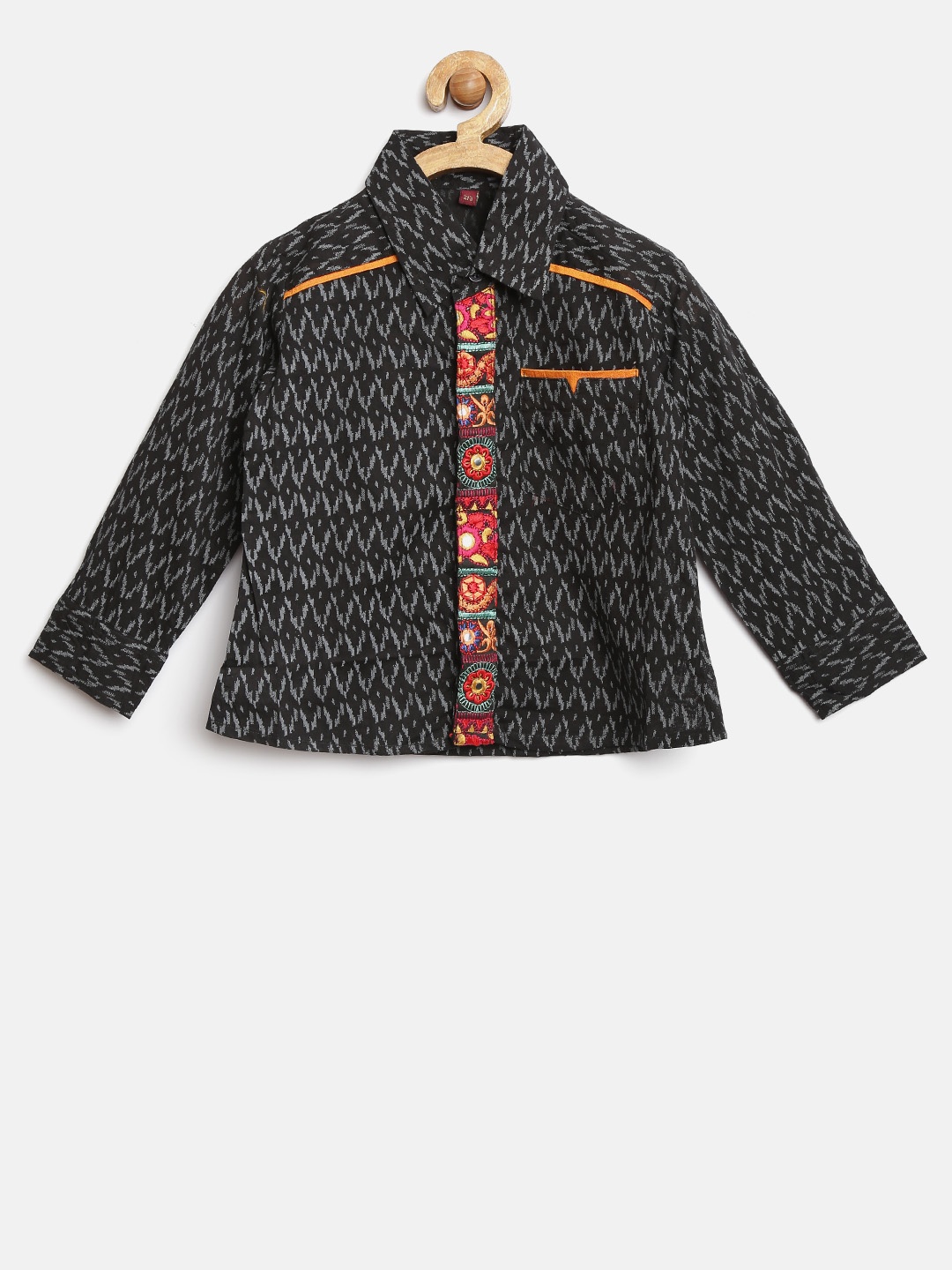 

Twisha Boys Black Printed Shirt