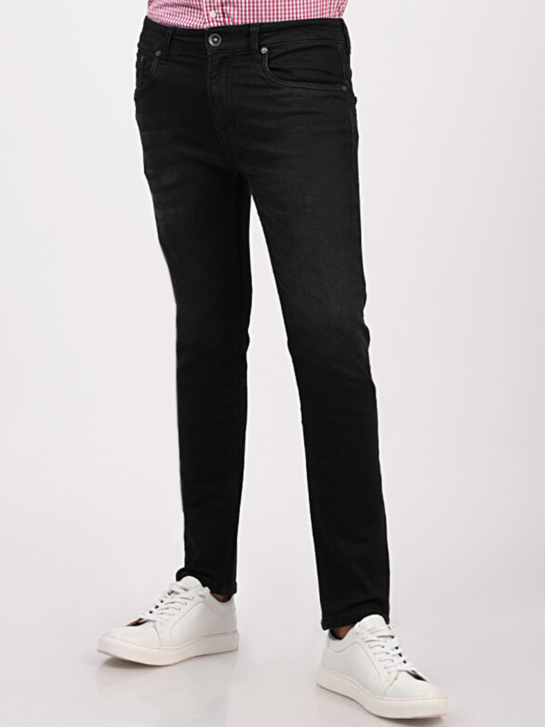 

MERCHANT MARINE Men Black Skinny Fit Jeans