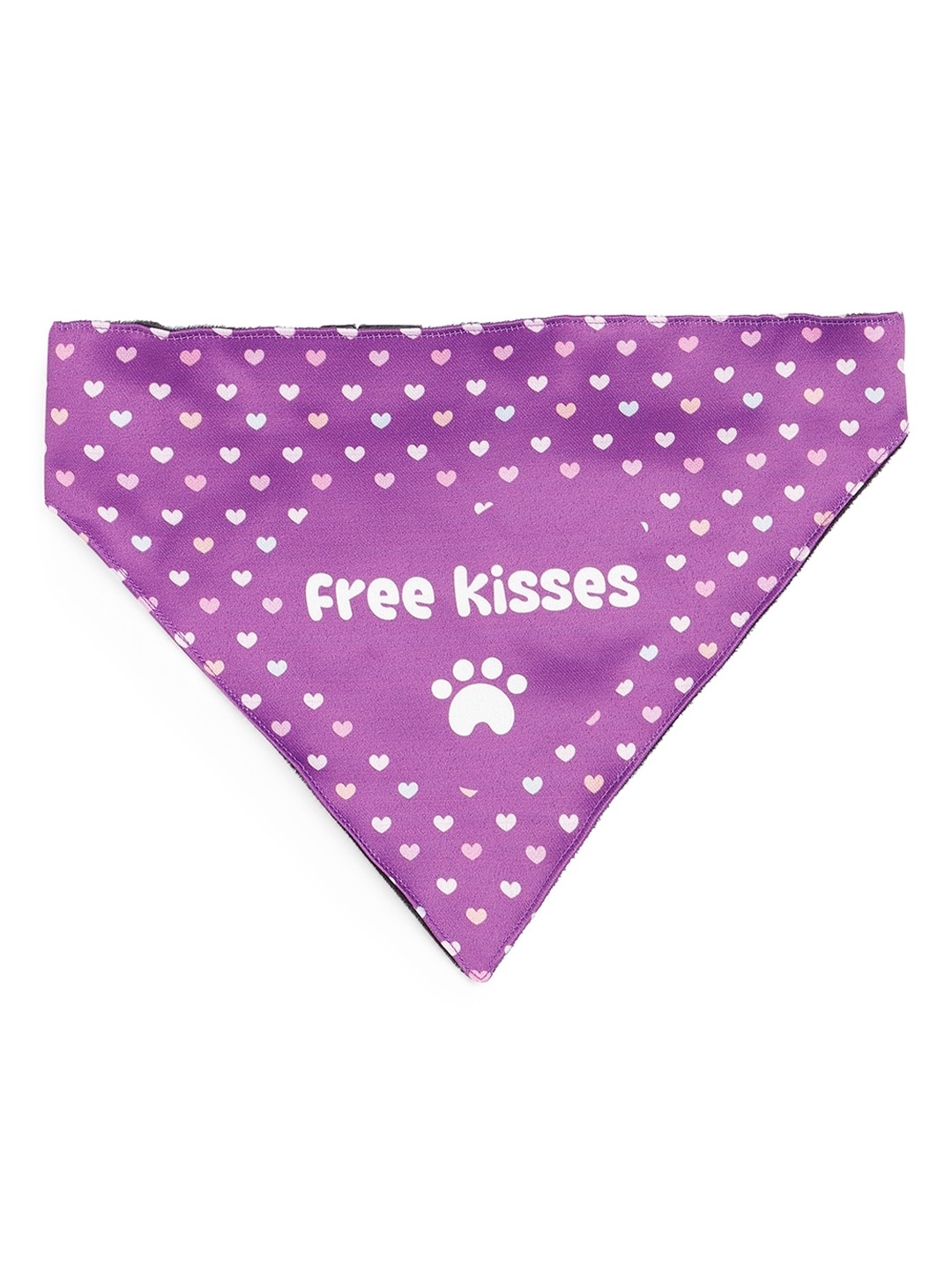 

thepawpstarco Purple & White Graphic Printed Pet Bandana