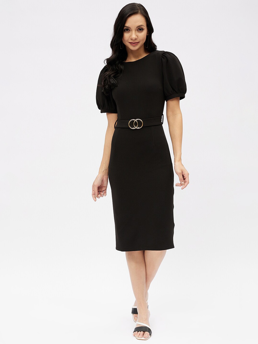 

Harpa Women Black Sheath Dress