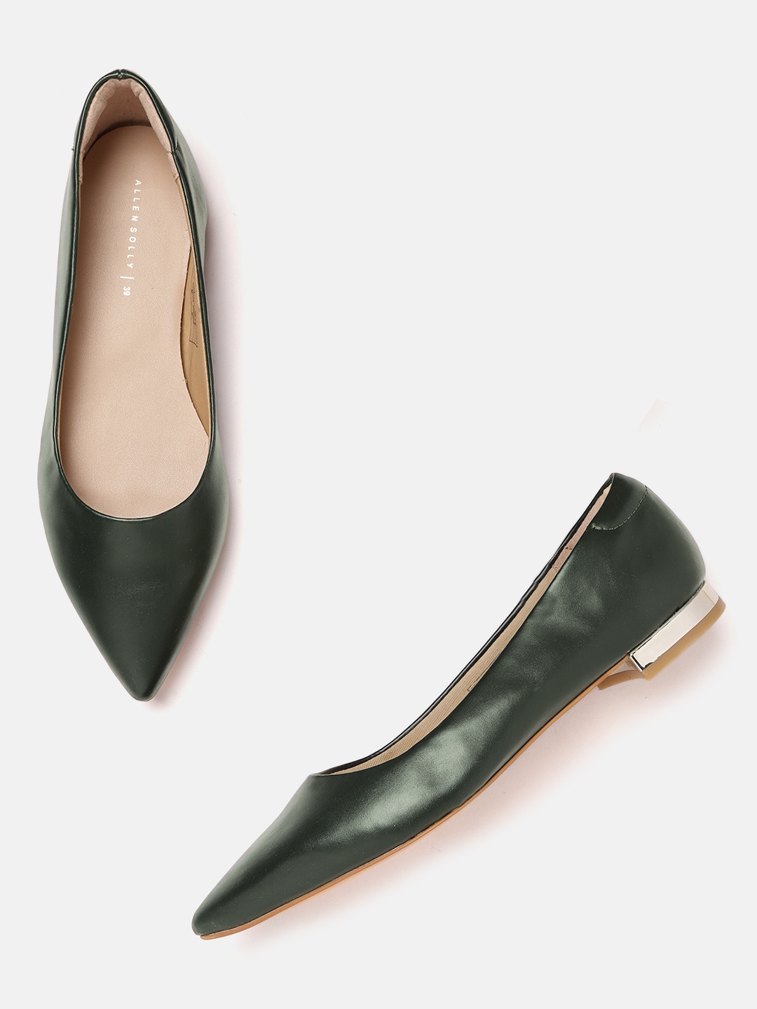 

Allen Solly Women Green Solid Ballerinas