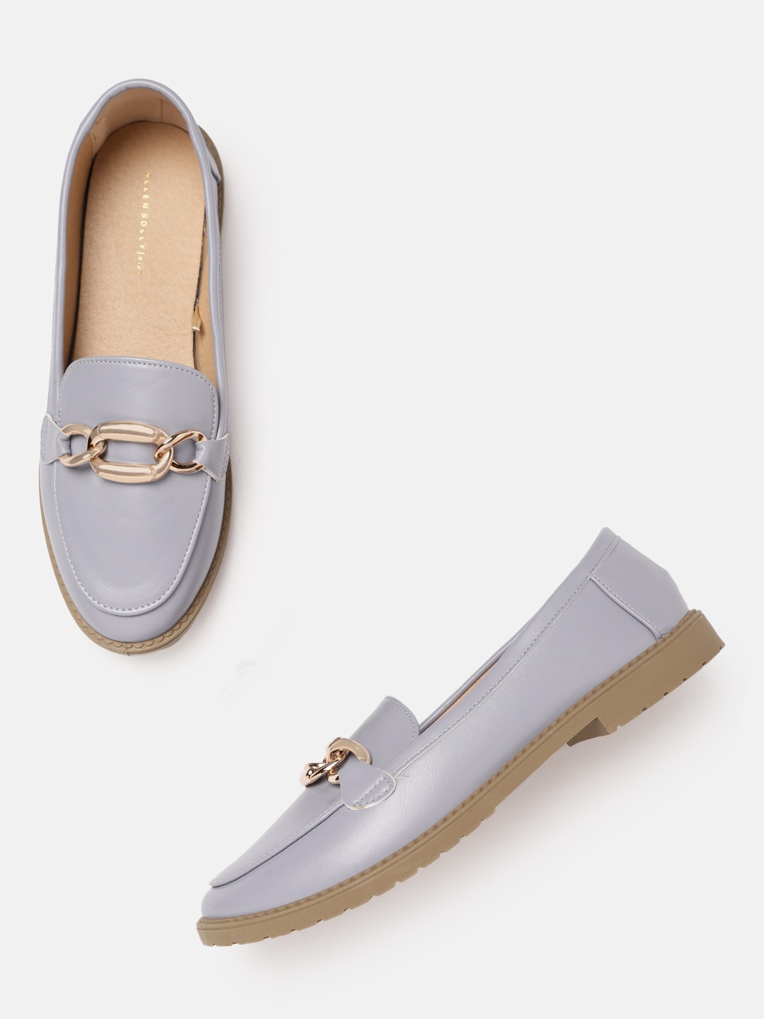 

Allen Solly Women Blue Solid Horsebit Loafers