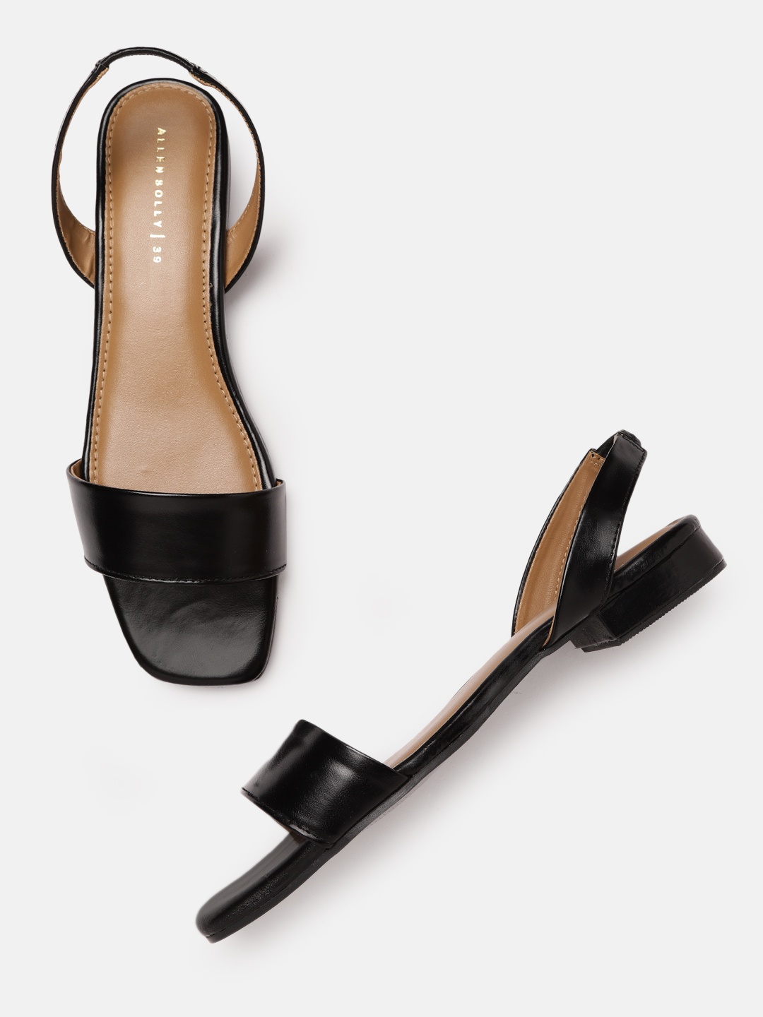 

Allen Solly Women Black Solid Open Toe Flats