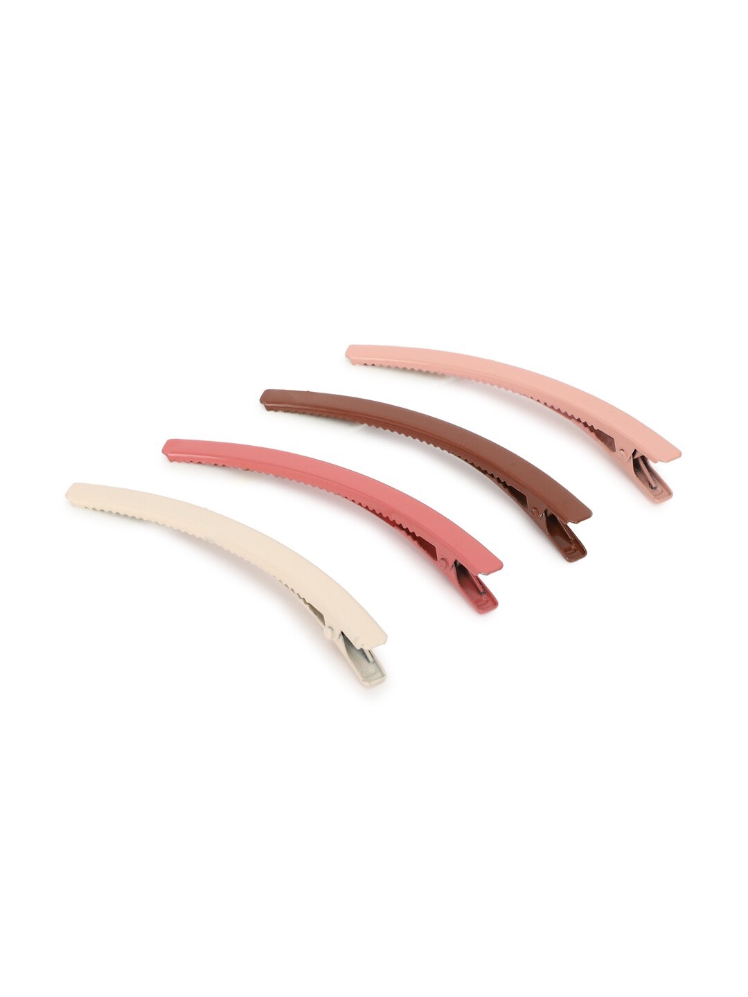 

FOREVER 21 Women Pink & Peach-Coloured Set of 4 Bobby Pins