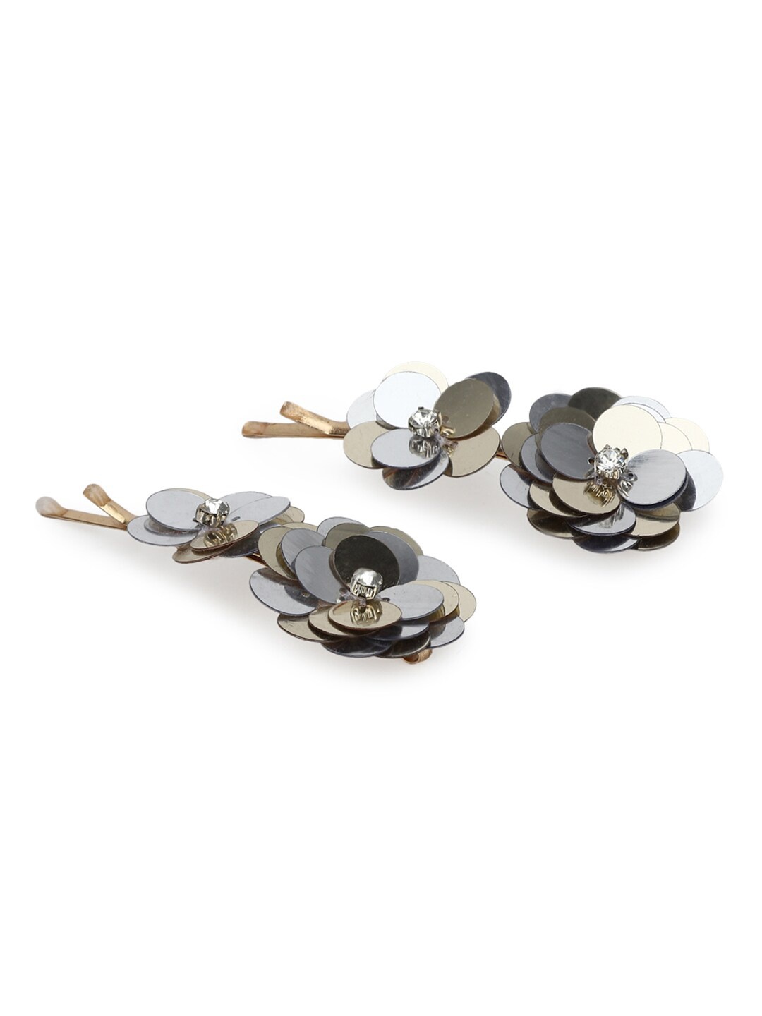 

FOREVER 21 Women Grey Set of 2 Bobby Pins