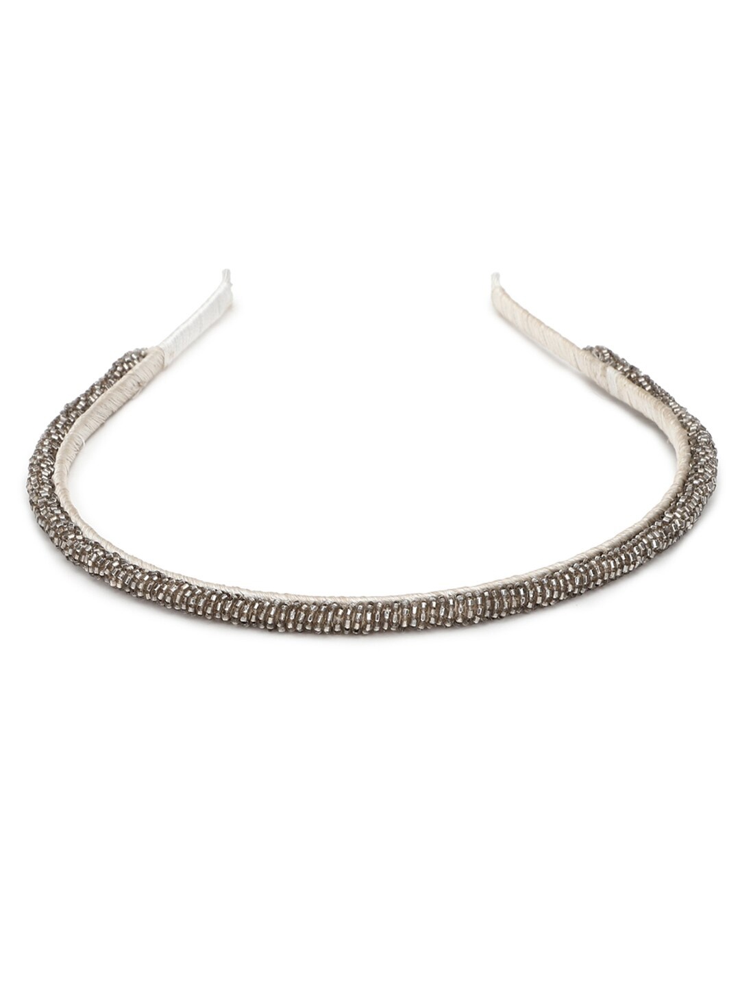 

FOREVER 21 Women Textured Grey Hairband