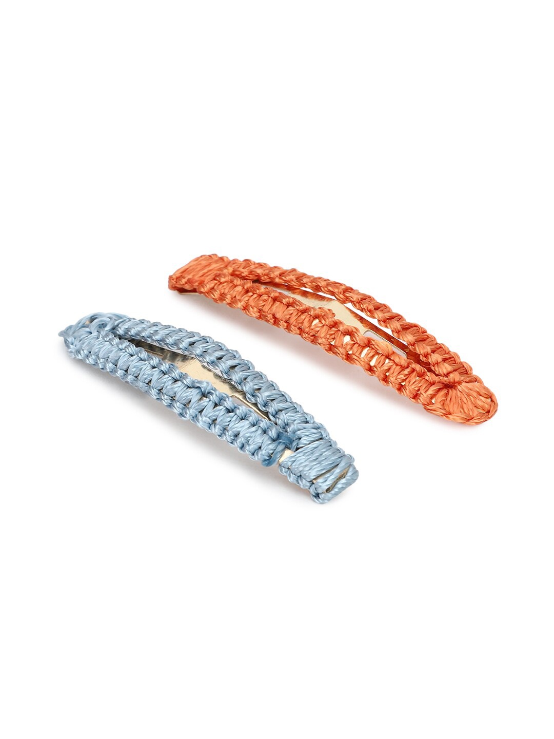 

FOREVER 21 Women Orange & Blue Set of 2 Bobby Pins