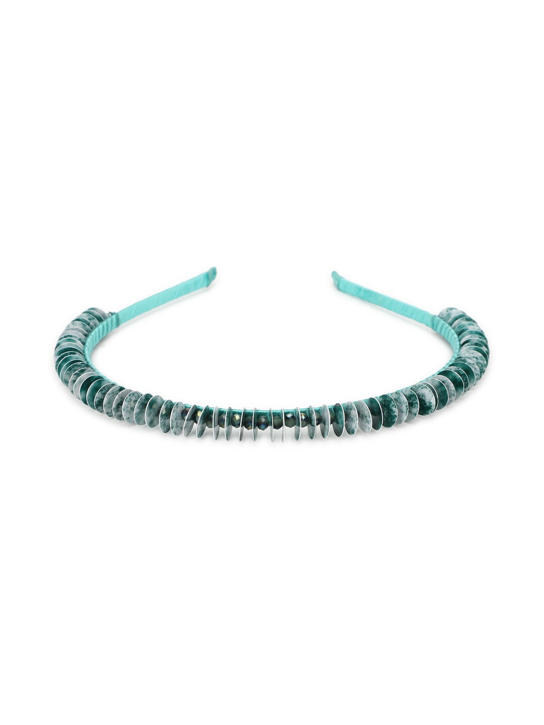 

FOREVER 21 Women Blue Textured Hairband